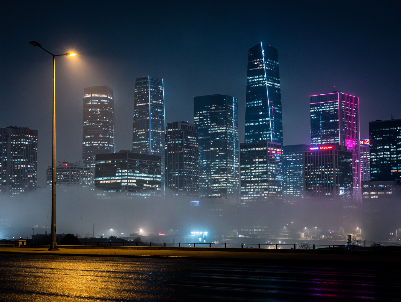 INNER CITY SKY light polluted sky
