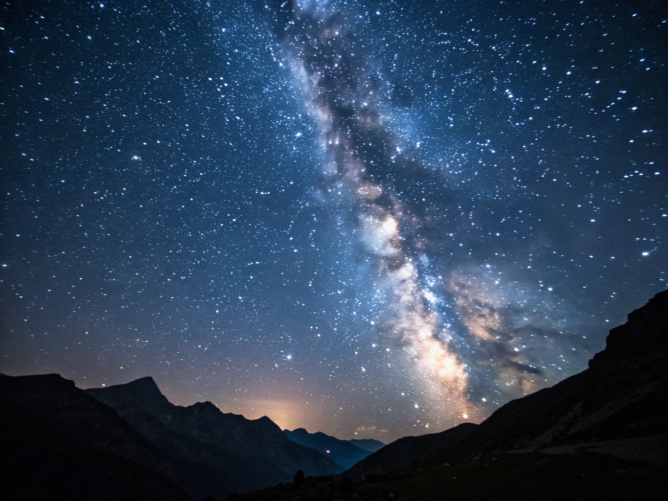 Pristine dark sky with visible Milky Way